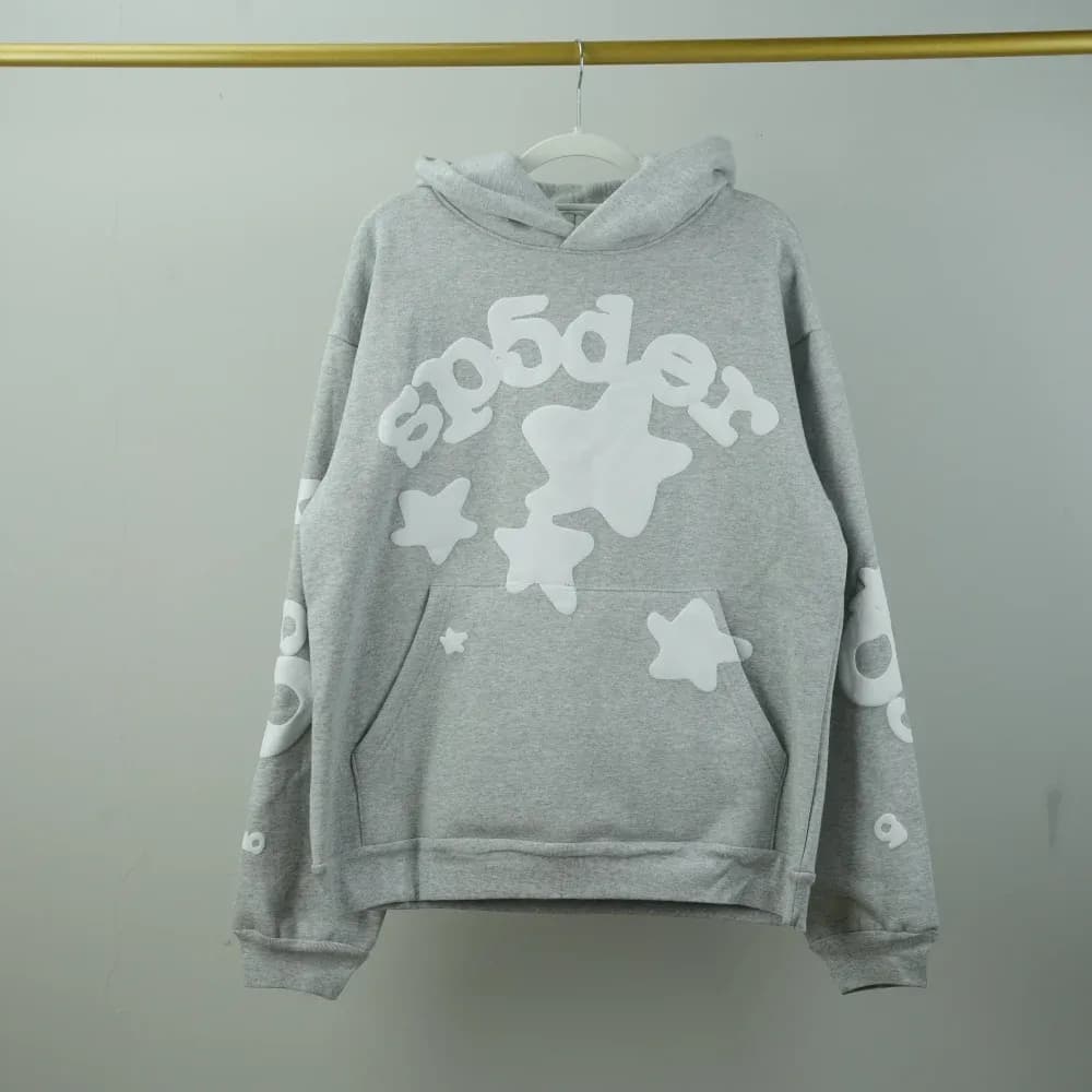 Sp5der Beluga Hoodie Heather Grey - OopBuy Spreadsheet