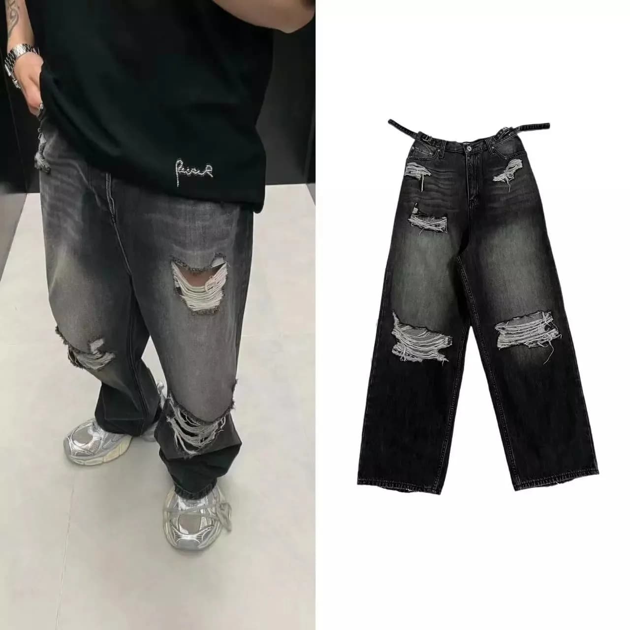 Balenciaga Ripped Denim