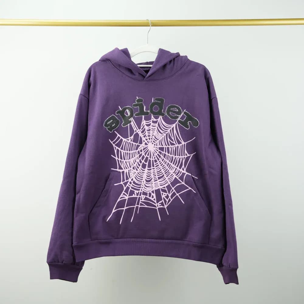 SPIDER F&F Sp5der Hoodie Purple - OopBuy Spreadsheet