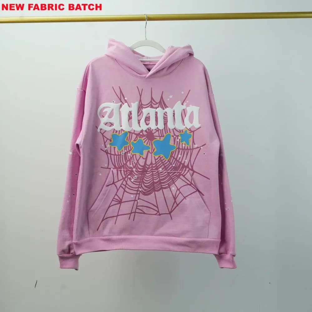 Sp5der Atlanta Hoodie 'Pink' - OopBuy Spreadsheet