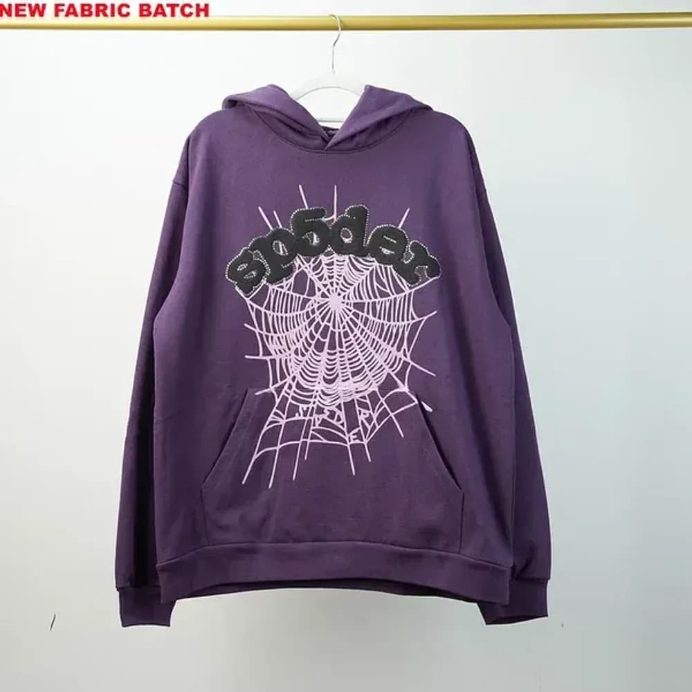 Sp5der Web Hoodie Purple - OopBuy Spreadsheet
