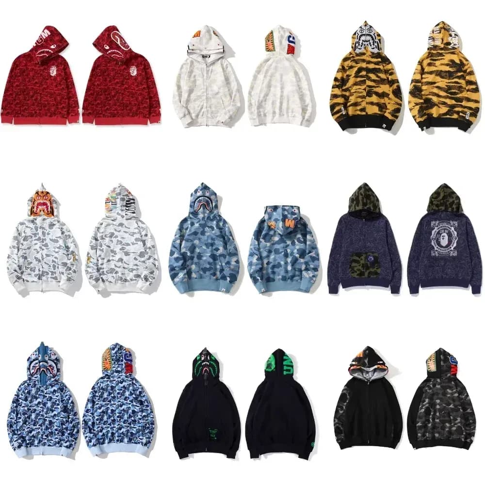 Bape Shark Full-Zip Hoodie (60+ Colorways) - OopBuy Spreadsheet
