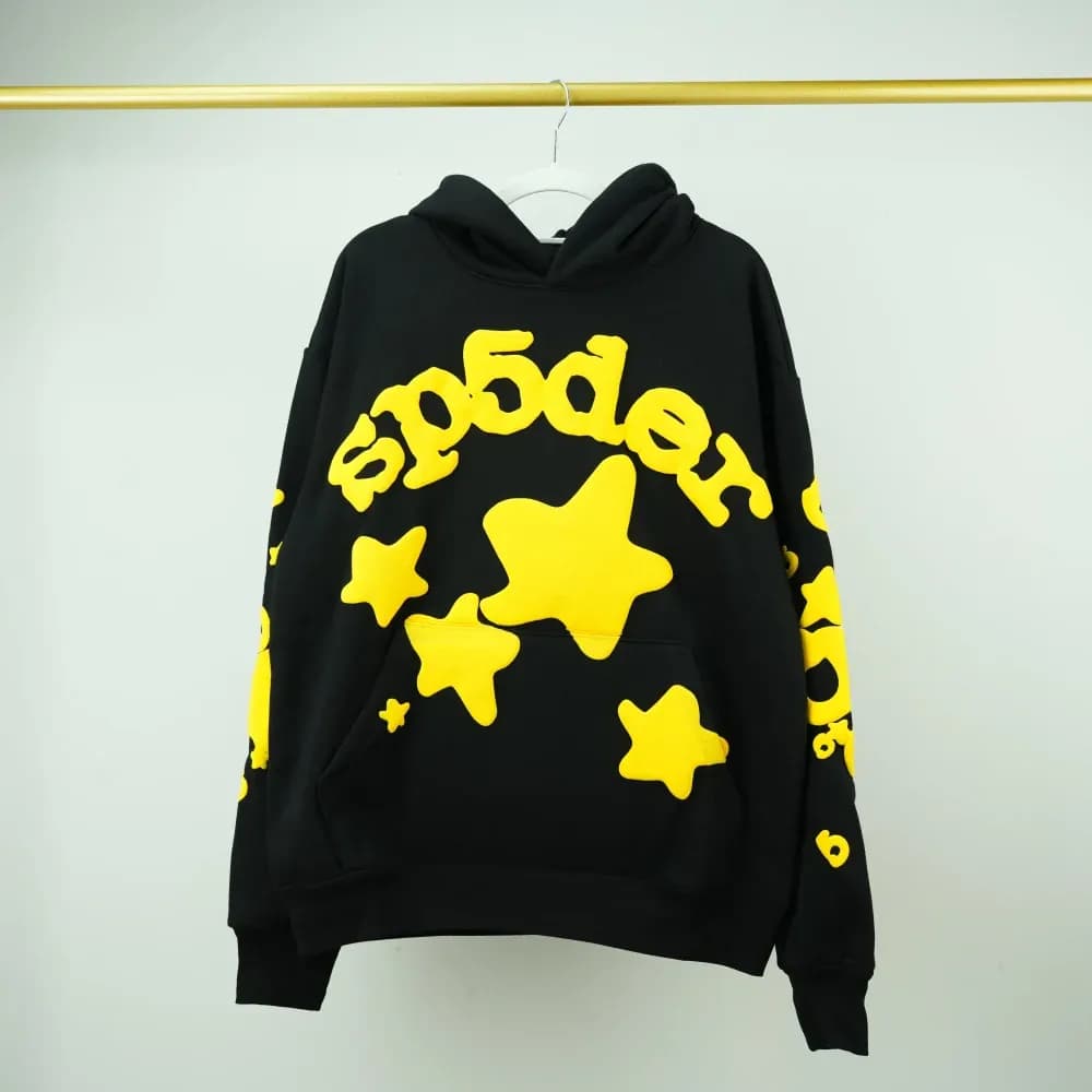 Sp5der Beluga Hoodie Onyx/Yellow - OopBuy Spreadsheet