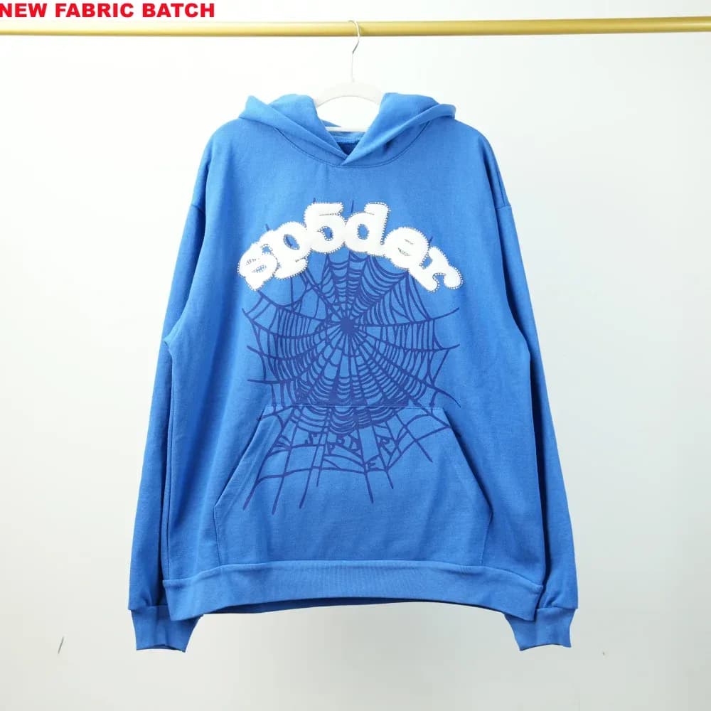Sp5der Websuit Hoodie Blue - OopBuy Spreadsheet