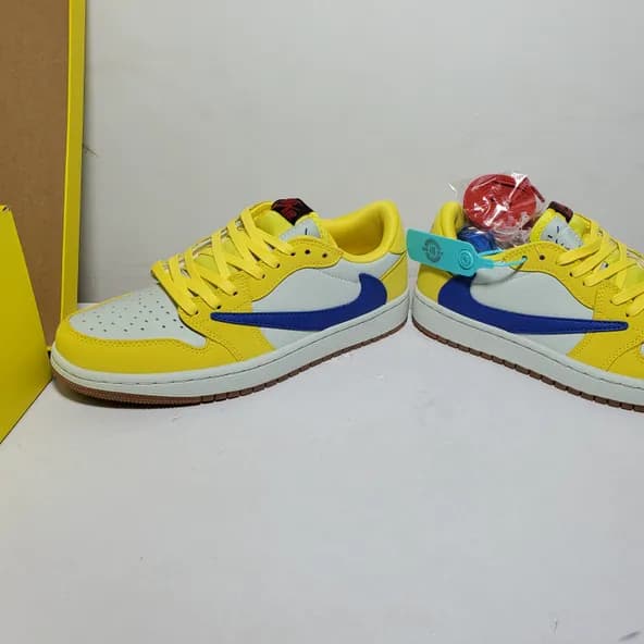 Travis Scott x Air Jordan 1 Low OG Canary - Image 5