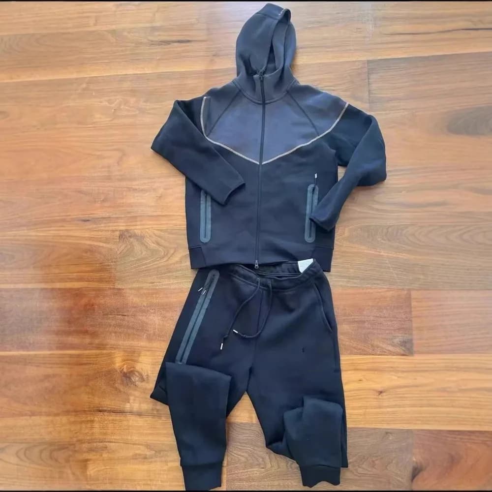Nike Tech Fleece-Style Navy Tracksuit
