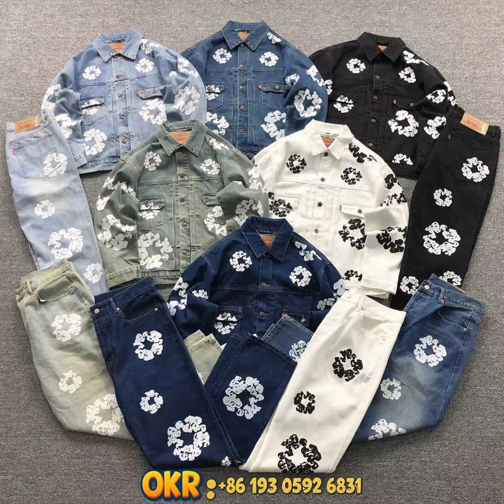 Denim Tears-Style Cotton Wreath Denim