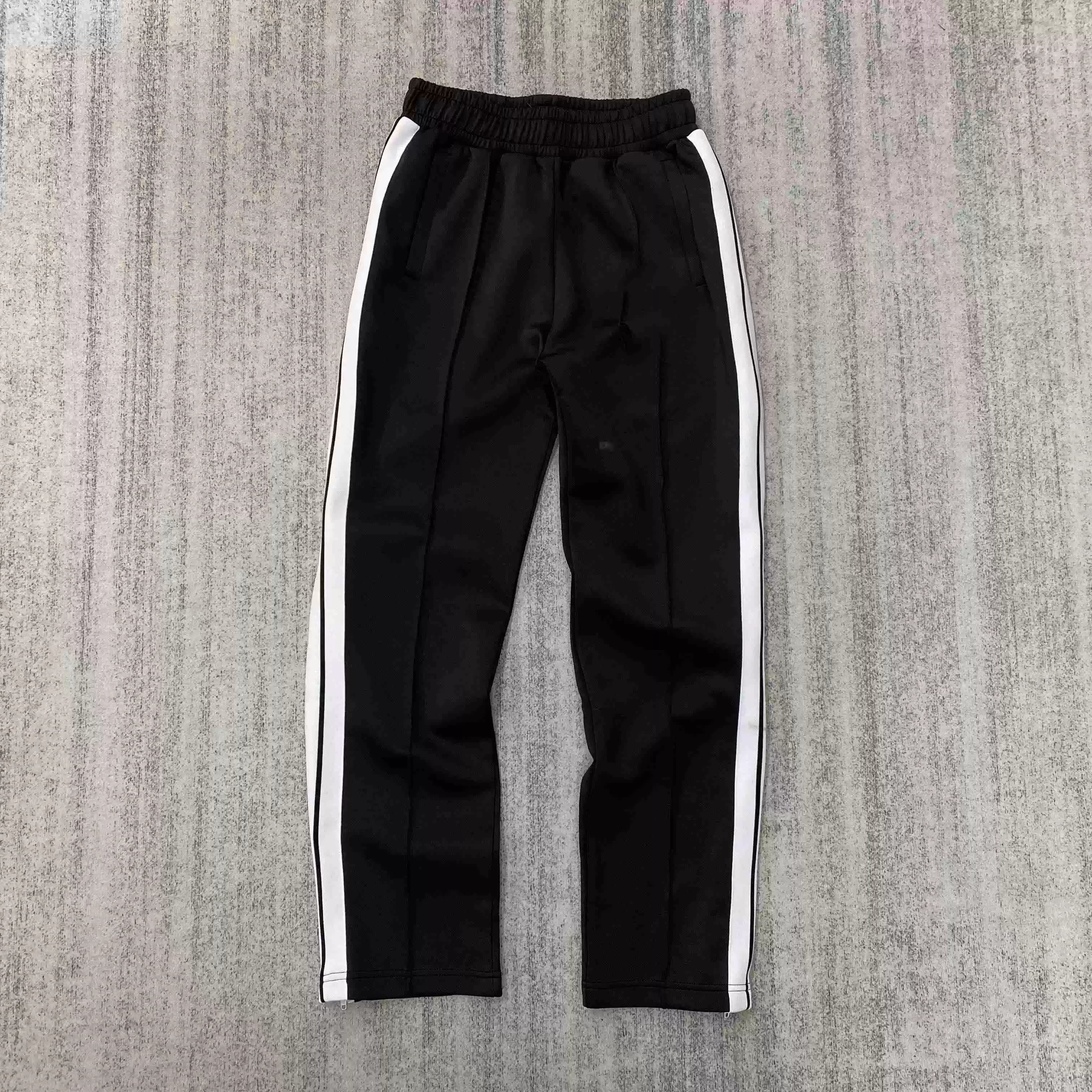 Coconut Tree Pants Front Small Letters Stripe Side Zipper Trousers 4109 AB - OopBuy Spreadsheet