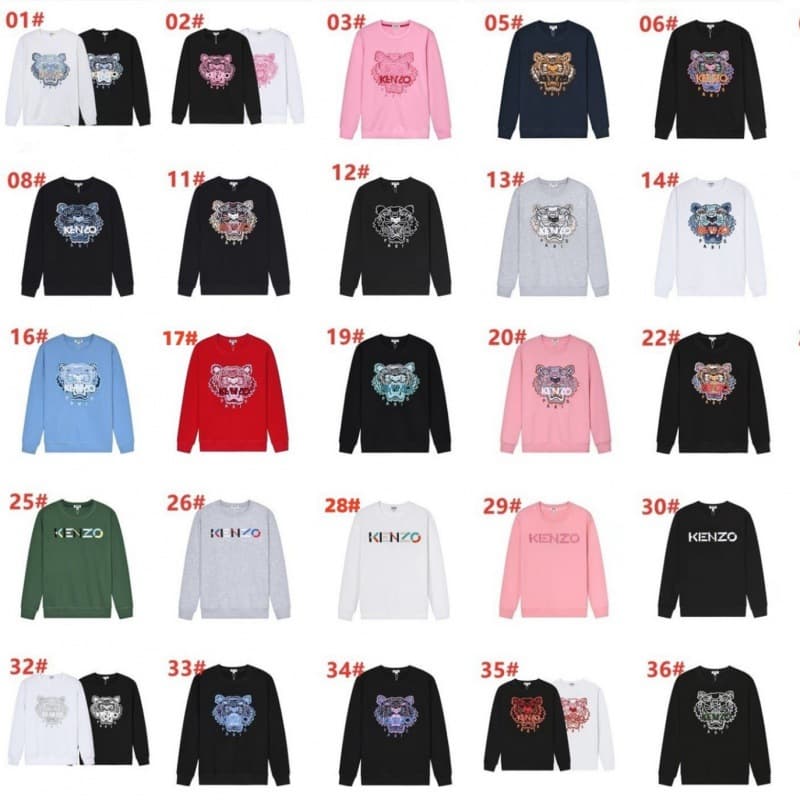 One piece drop shipping 2023 spring and autumn new trendy brand tiger head letter patch embroidery couple terry round neck sweatshirt - OopBuy Spreadsheet