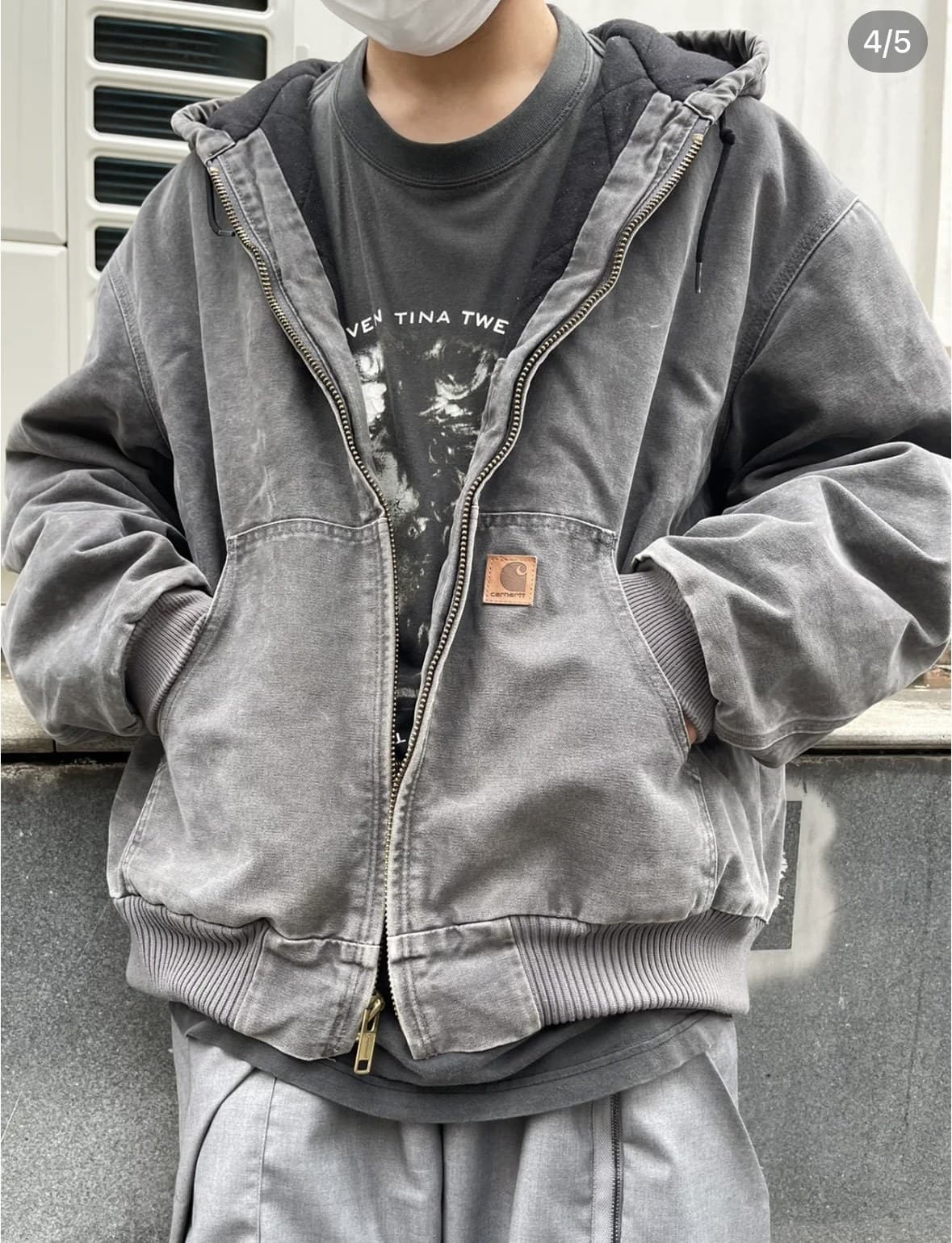 High quality second-hand j130 card @Carha washed distressed hooded zipper jacket loose cotton coat - OopBuy Spreadsheet
