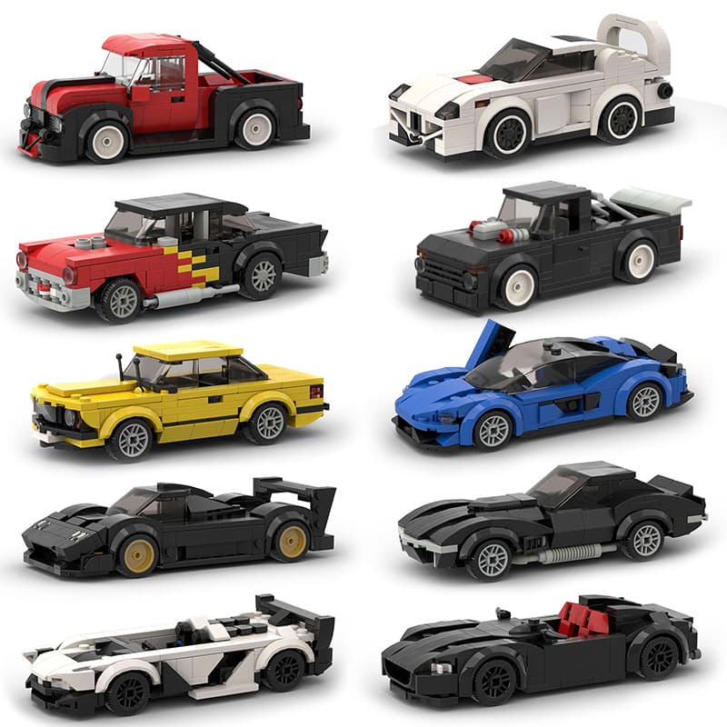 Children's toy car model sports car compatible with Lego racing small particles DIY building blocks MOC puzzle technology wholesale - OopBuy Spreadsheet