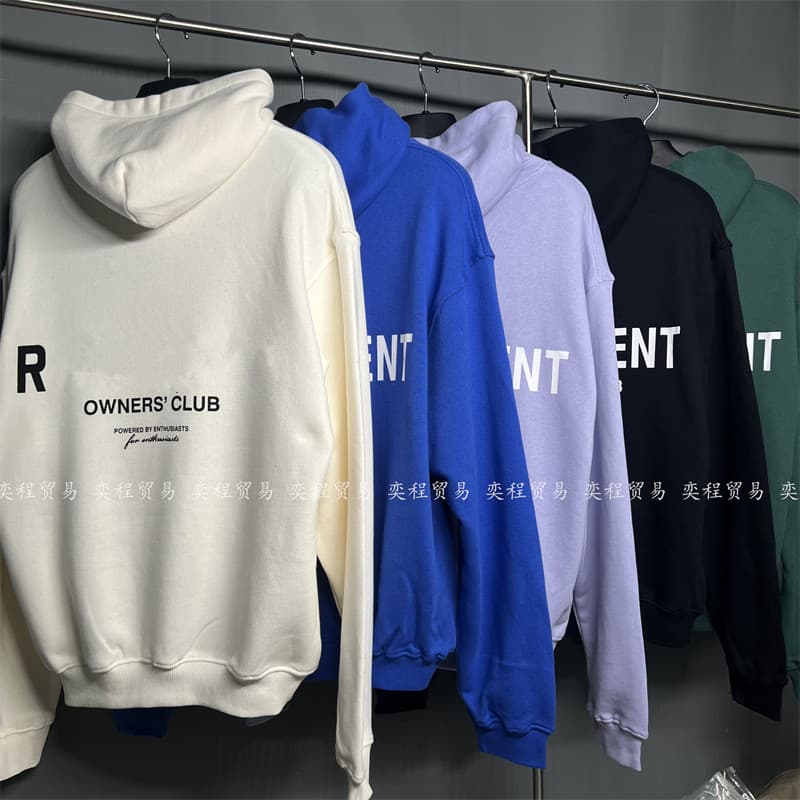 R Retro American simple classic letter logo high street hooded sweatshirt high street hooded sweatshirt trendy couple tops - OopBuy Spreadsheet