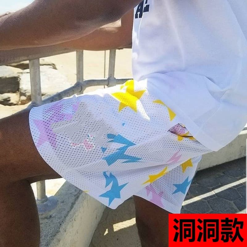 EE American casual shorts fitness men's muscle sports shorts trendy beach pants mesh breathable cross-border supply - OopBuy Spreadsheet