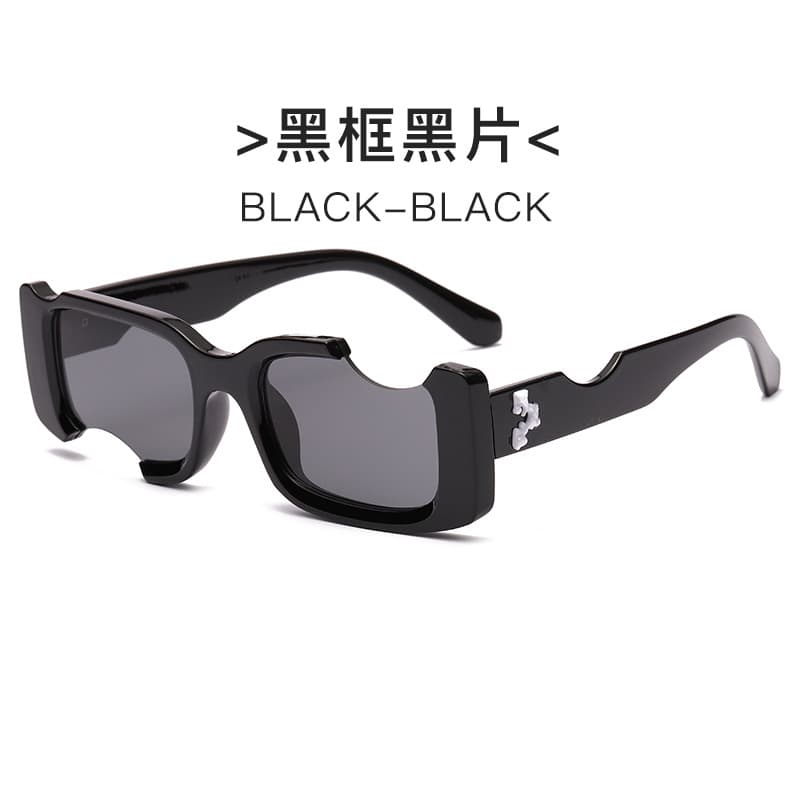 New European and American personalized notched sunglasses Street shooting catwalk fashion sunglasses cross-border Fashion men and women sun glasses - OopBuy Spreadsheet