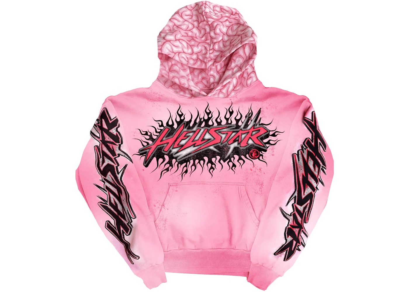 Hellstar Brainwashed With Brain Hoodie Pink - OopBuy Spreadsheet