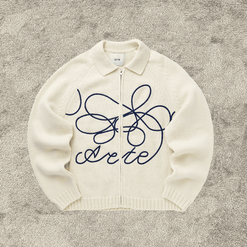 Arte Cardigan Flower Round Knit Beige - OopBuy Spreadsheet