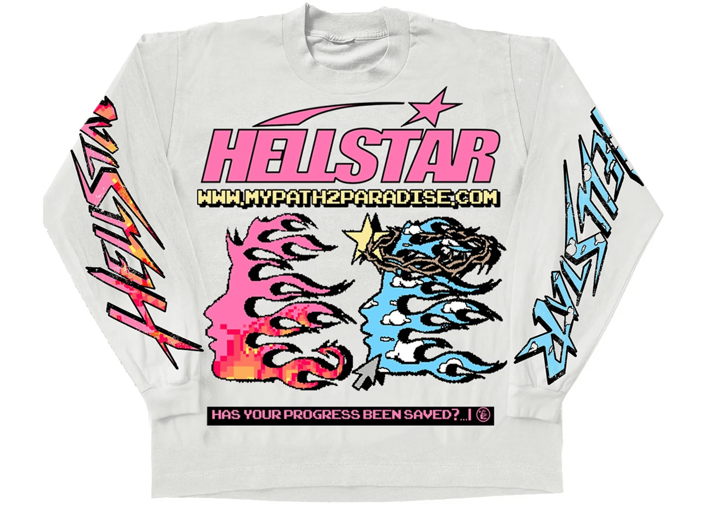 Hellstar Pixel L/S Tee White - OopBuy Spreadsheet