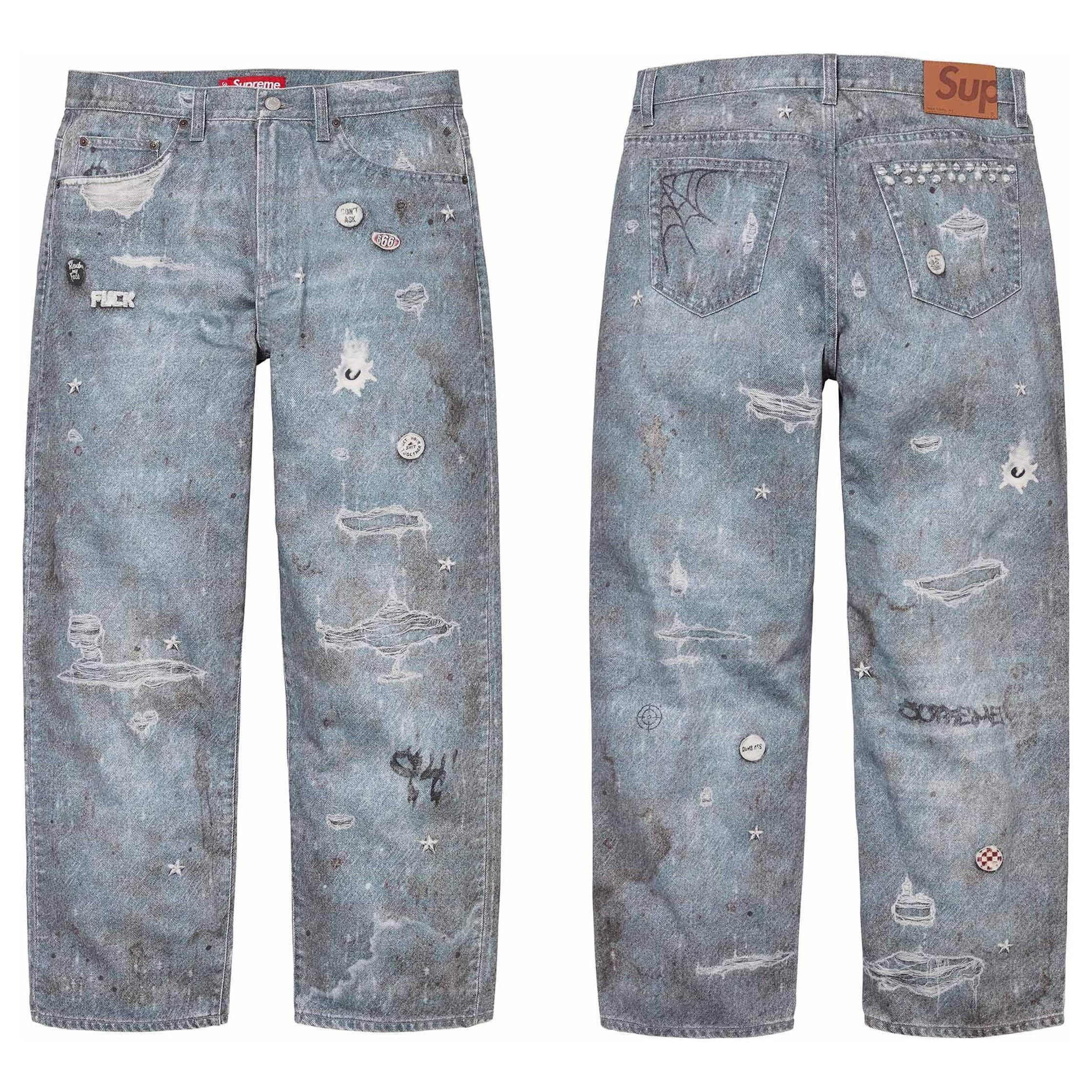 Supreme HJR TROMPE L'OEIL LOOSE FIT JEANS - OopBuy Spreadsheet