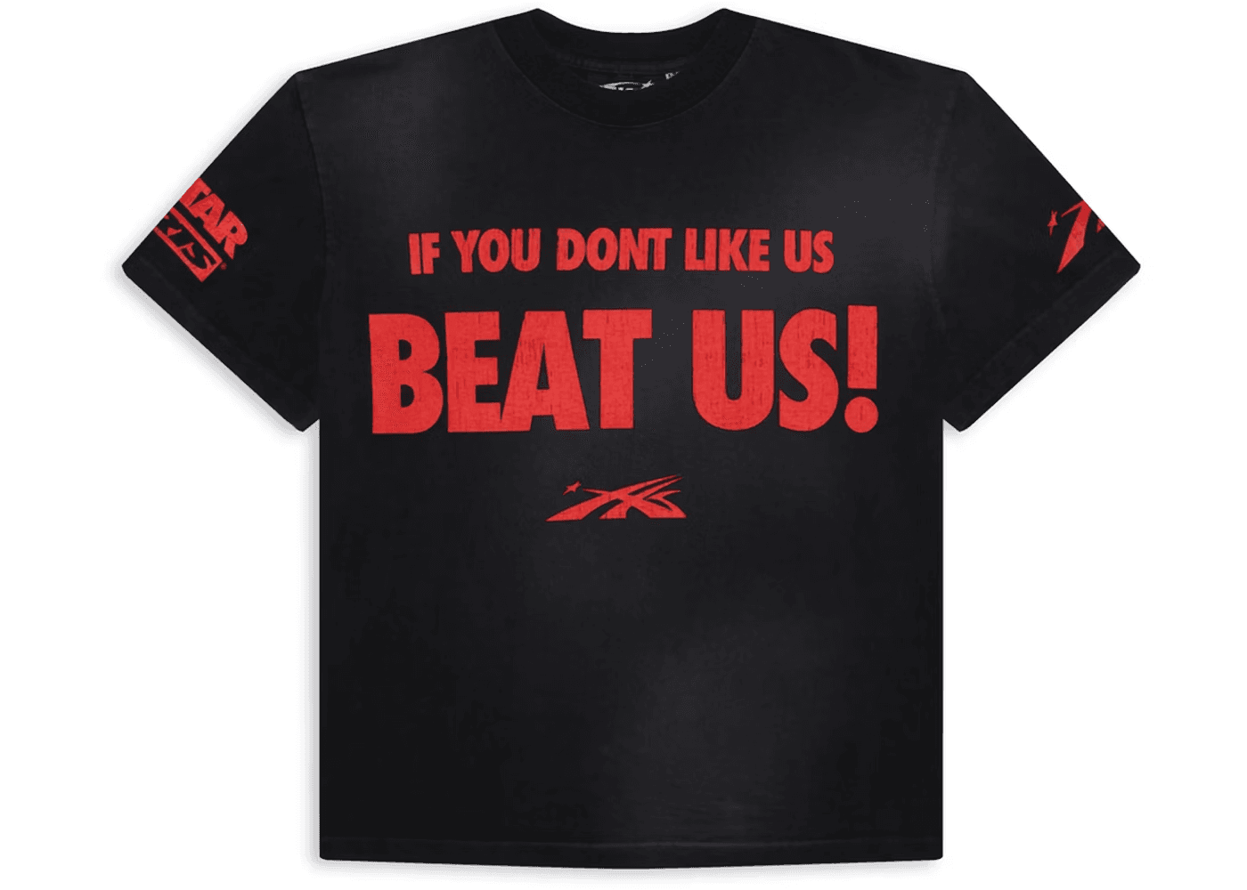 Hellstar Beat Us! T-shirt Red/Black - OopBuy Spreadsheet