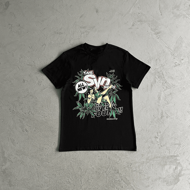 Syna news tee -black - OopBuy Spreadsheet