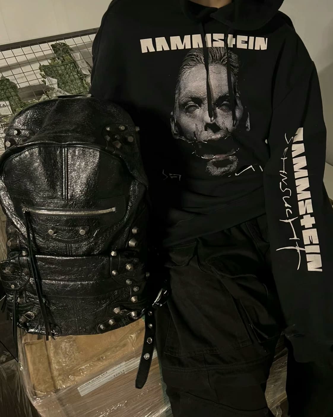 VTM RAMMSTEIN dark punk style German tank band men and women loose hoodie black jacket - OopBuy Spreadsheet