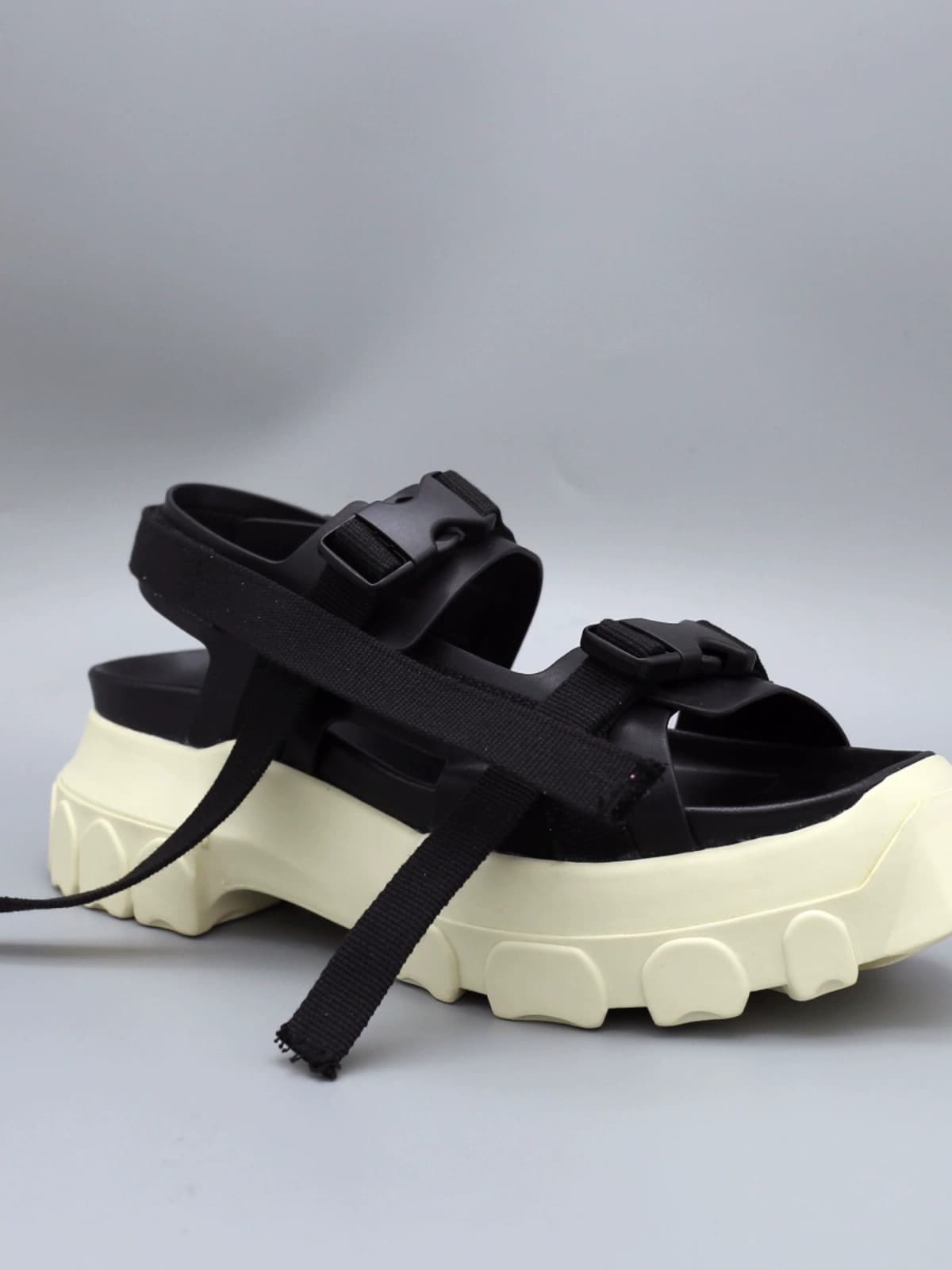 R Summer O Tank Bottom Thick Bottom Heightening Retro Roman Sandals European Station Men and Women Trendy Korean Platform Beach Shoes - OopBuy Spreadsheet