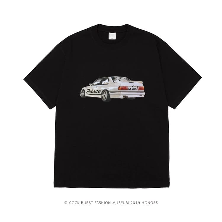 ASAP ROCKY same style car printed short sleeve T-shirt men's Hip Hop Street Tide brand loose-fitting plus size half-length sleeves - OopBuy Spreadsheet
