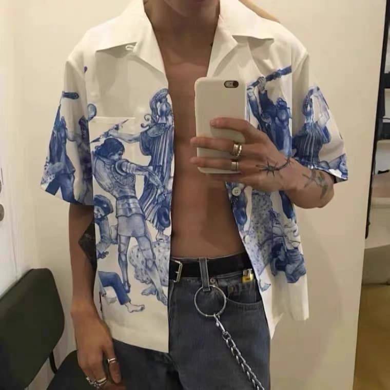 Welfare self-produced correct alignment version of the gods impossible true love shirt short sleeve shirt - OopBuy Spreadsheet