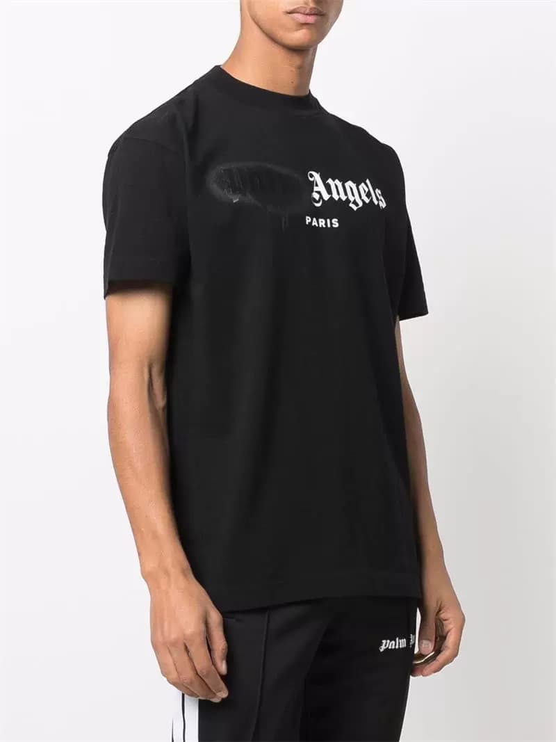 PA Graffiti Flowing Letters Spray Printing Men's and Women's Loose Round Neck Summer Popular Short Sleeve T-shirt - OopBuy Spreadsheet