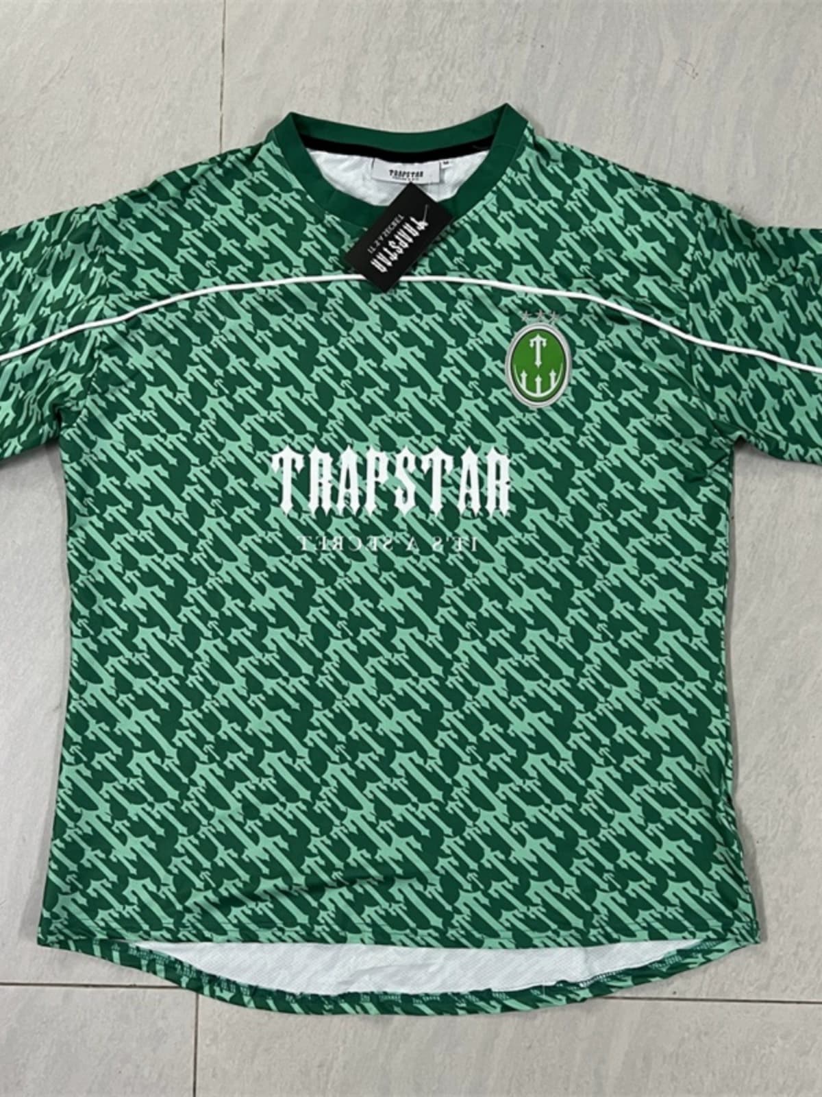 Trapstar Monogram Football Jersey summer loose casual quick-drying short-sleeved bottoming T-shirt - OopBuy Spreadsheet