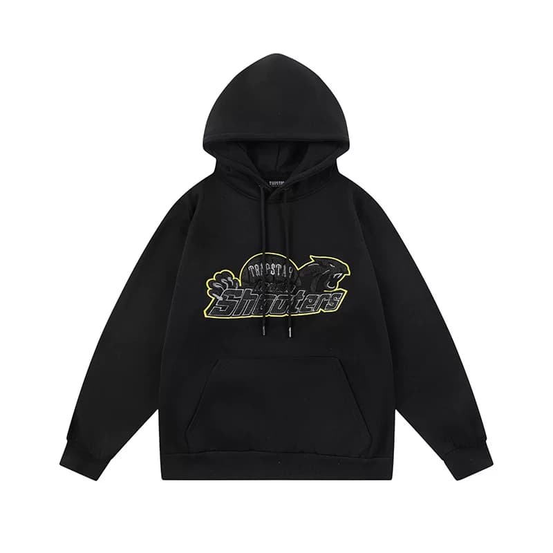 Trapstar European and American street style fashion brand towel embroidery letters INS men and women loose sports and leisure suit fleece-lined