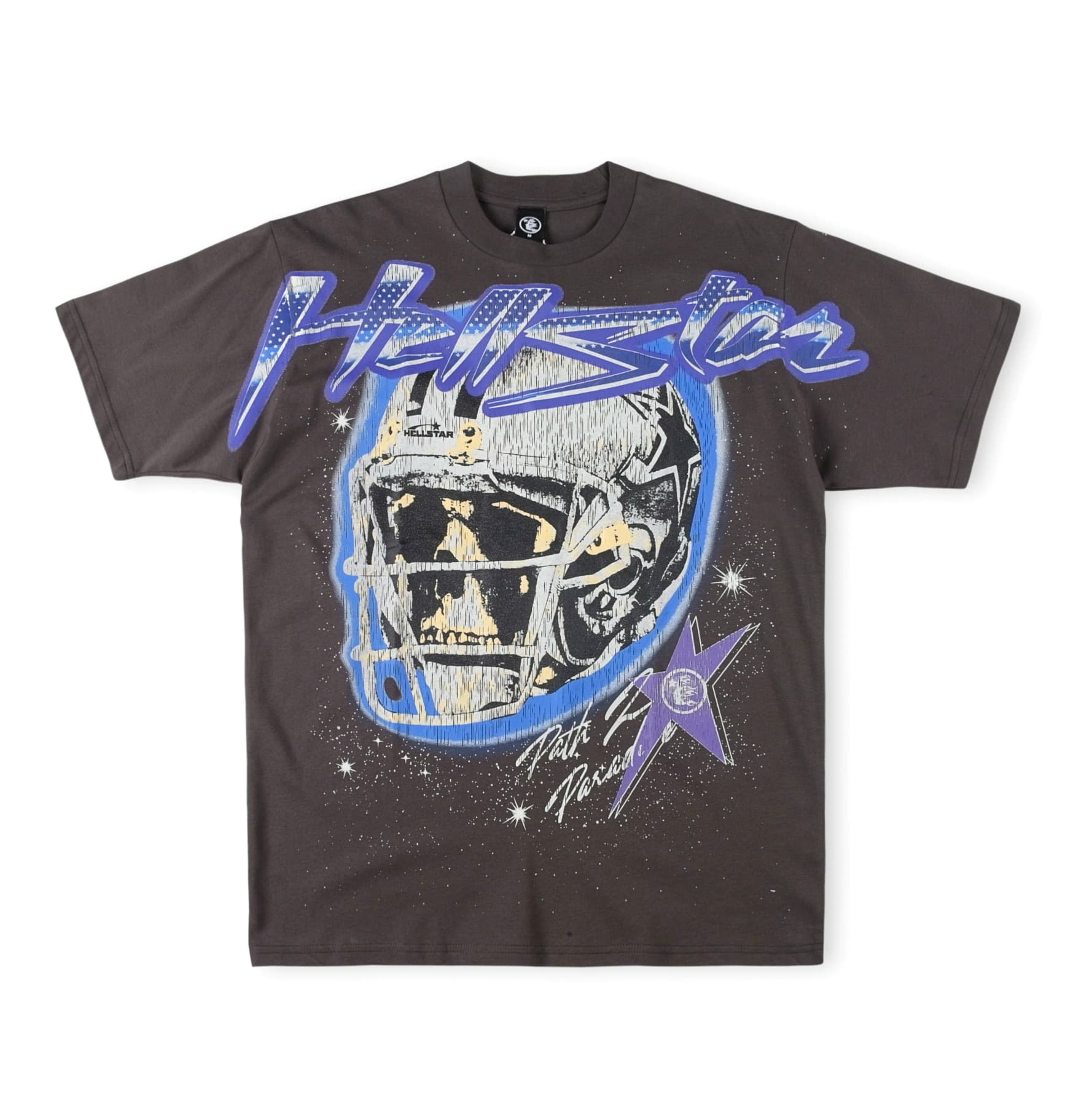 2023 Summer Creative Fun Skull Helmet Printing Men and Women Loose Hip-Hop Cotton Round Neck Tide Brand Short Sleeve T-Shirt - OopBuy Spreadsheet