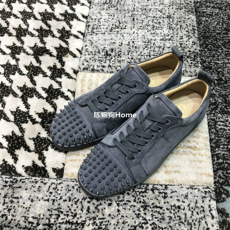 CLOUMANCE new gray suede four seasons suede rivet shoes - OopBuy Spreadsheet