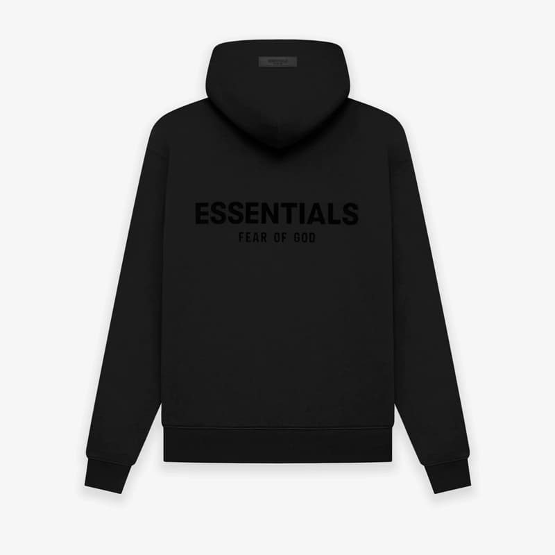 essentials hooded sweater flocked printed fleece-lined men's and women's spring couple coat American top fog double line - OopBuy Spreadsheet