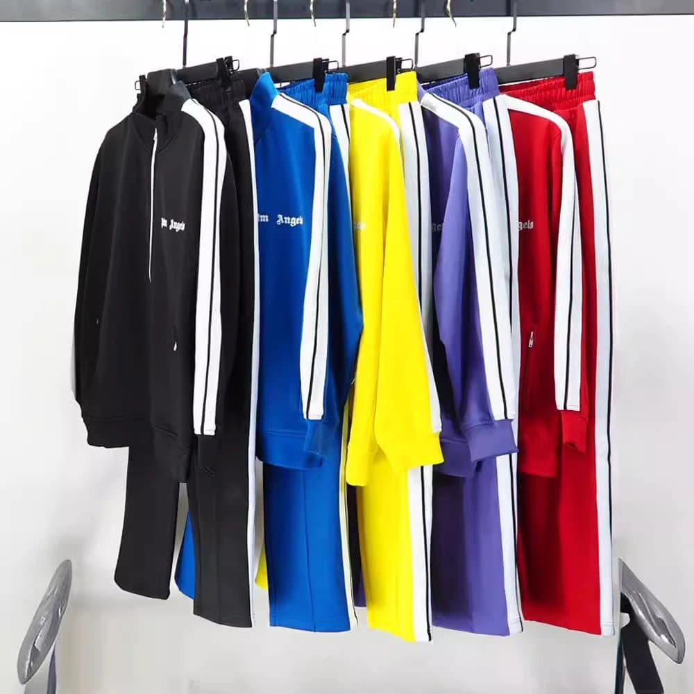 Correct version of trendy striped ribbon high street casual sports jacket couple suit foreign trade - OopBuy Spreadsheet