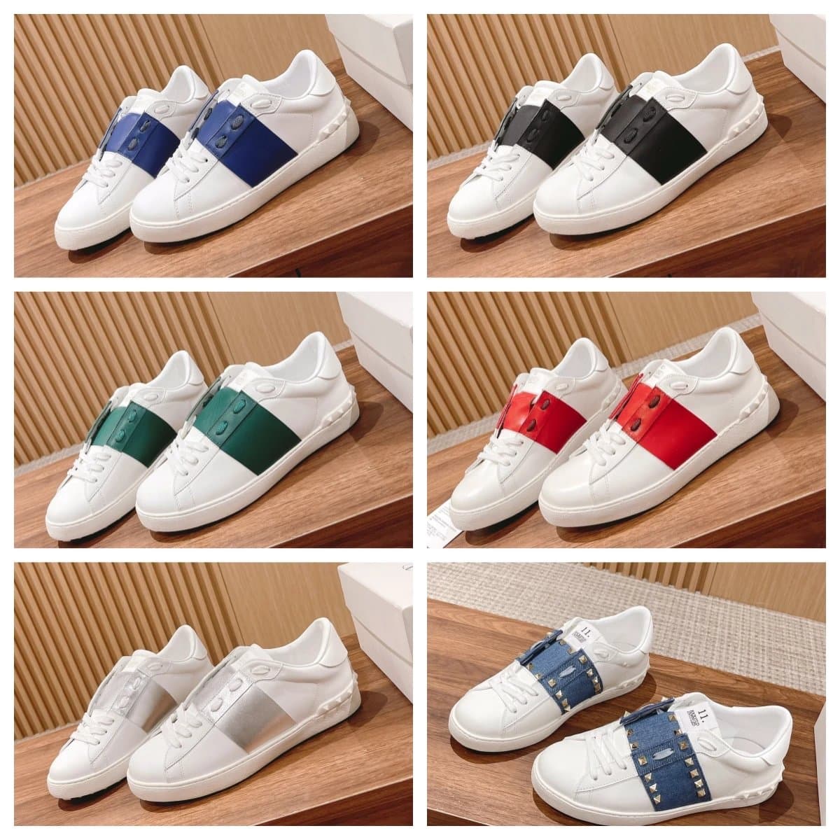 Classic rivet white shoes couple shoes men and women sports casual shoes J - OopBuy Spreadsheet