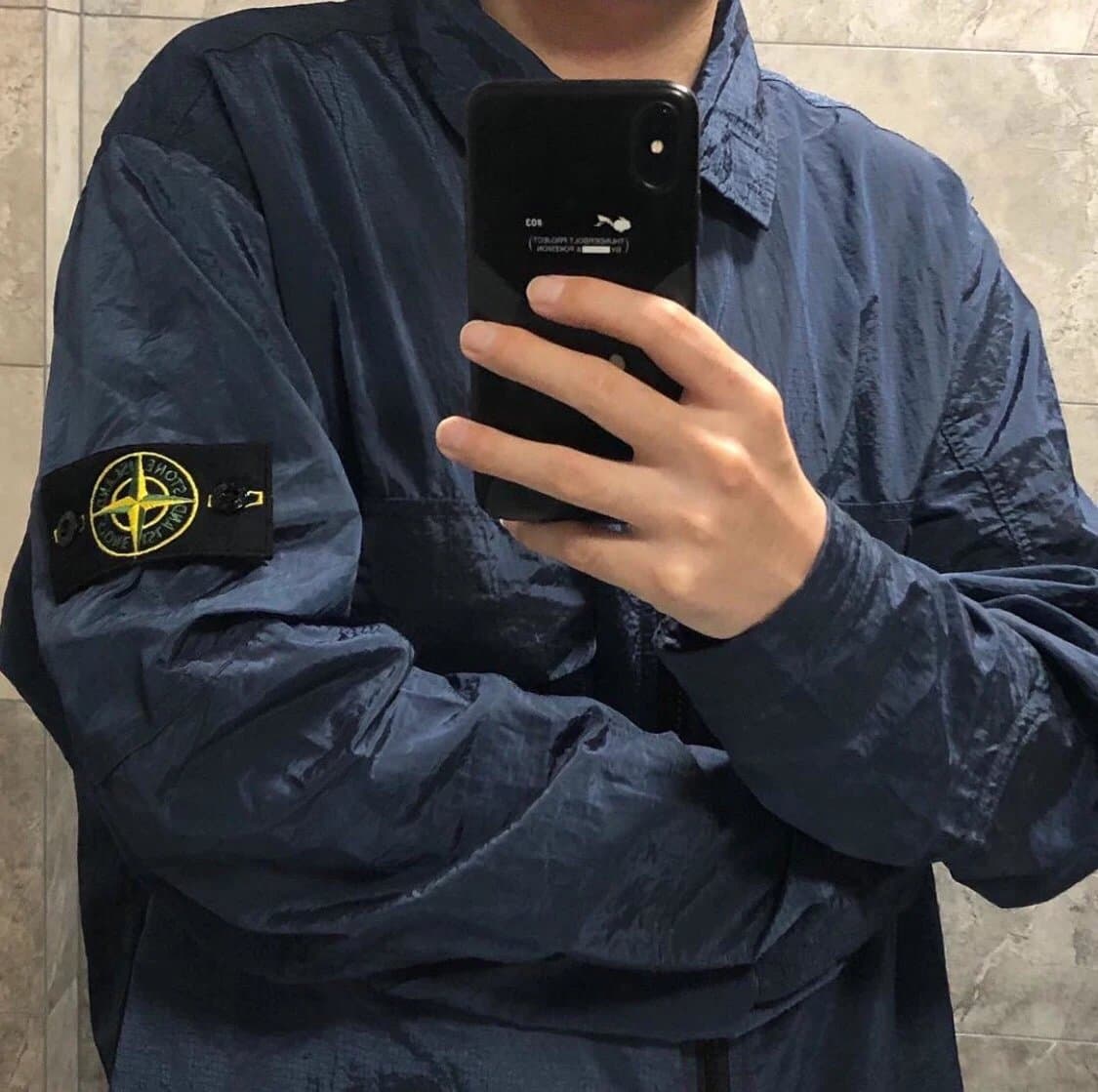 Full size shipping HB homemade 1sland St ne fiber nylon jacket thin Jacket version slim fit