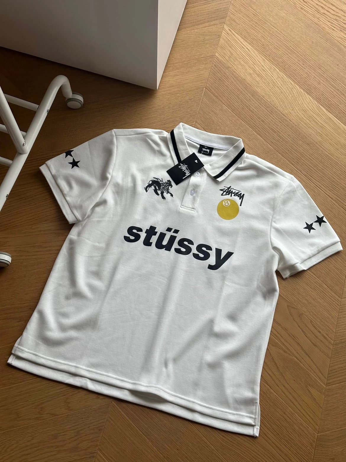 Piqué Cotton Polo Shirt Stu Black Eight Billiards Print World Tour Men's and Women's Piqué Cotton Polo Shirt Short Sleeve - OopBuy Spreadsheet