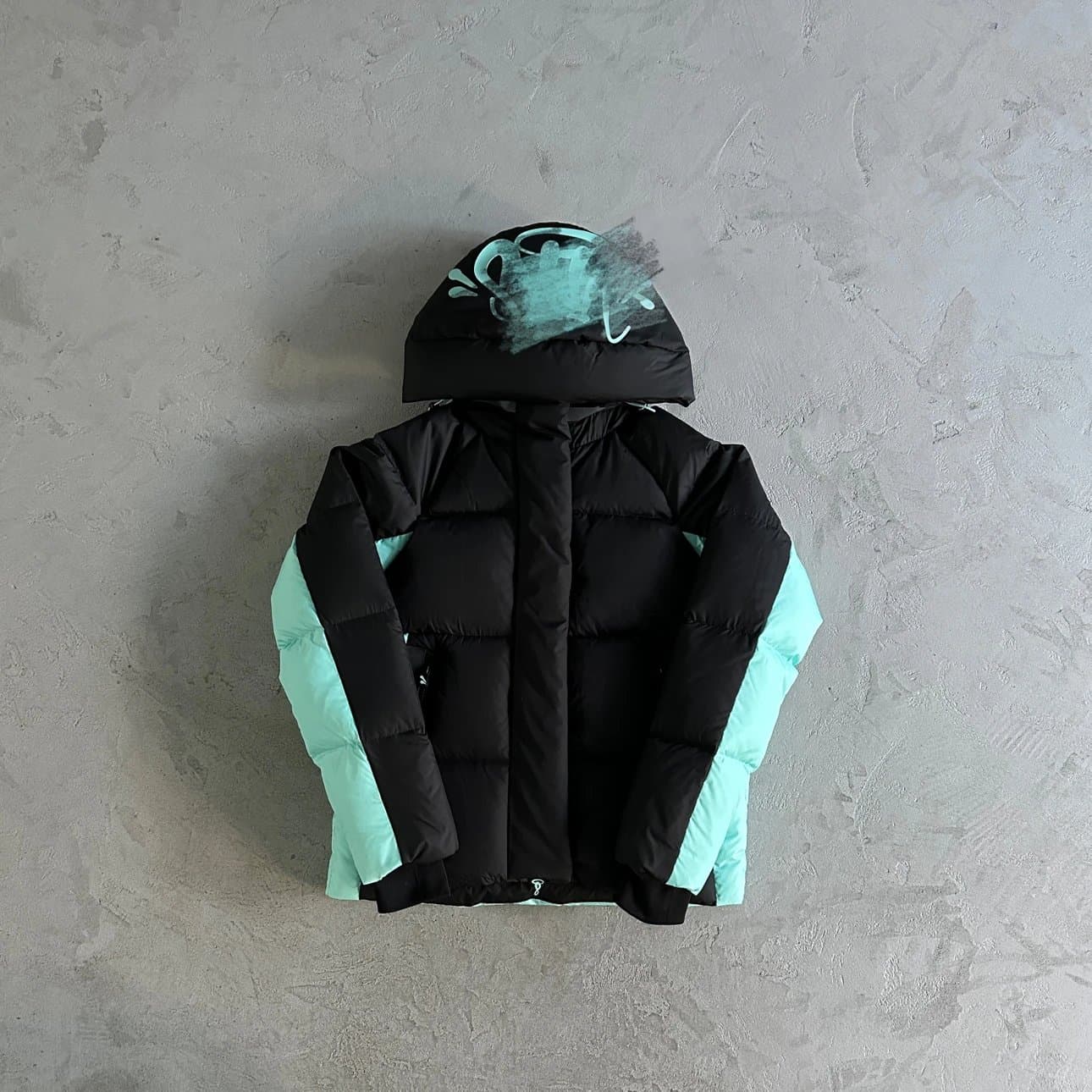 Syna down jacket- Black and blue - OopBuy Spreadsheet