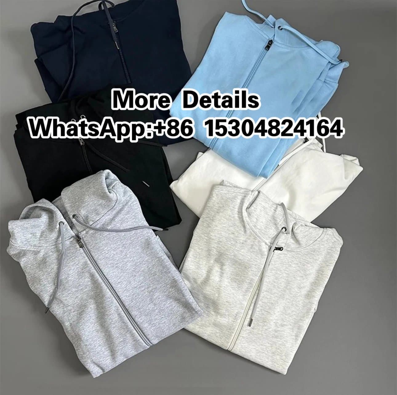 Double-sided fabric zip-up hooded sweatshirt - OopBuy Spreadsheet