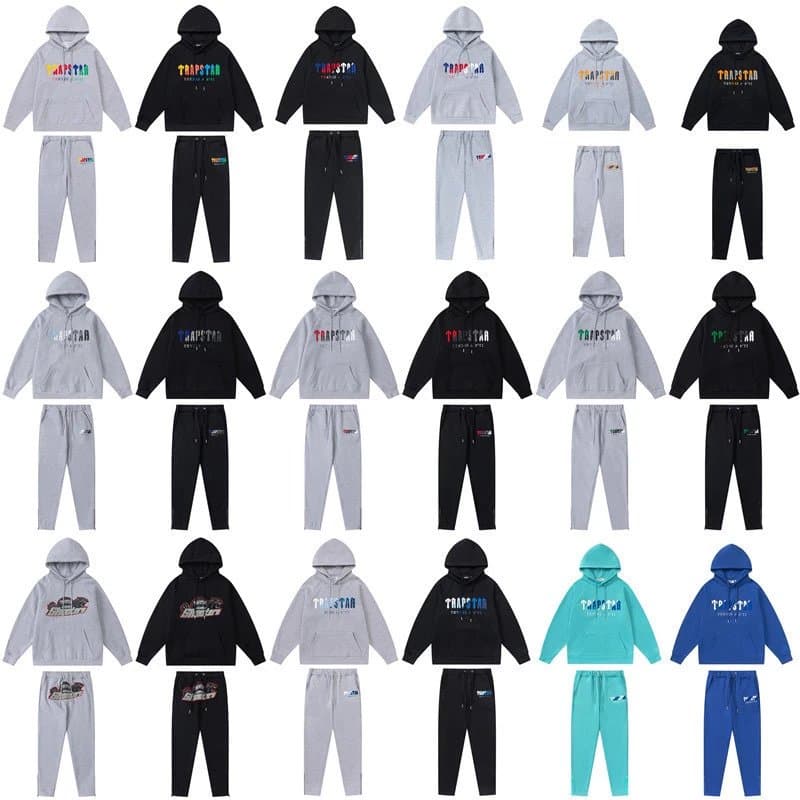 Top selling Trapst European and American fashion brand gradient letter tiger head print hooded sweat 95