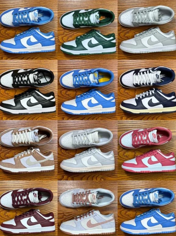 Nike Dunks over 30 colour ways
