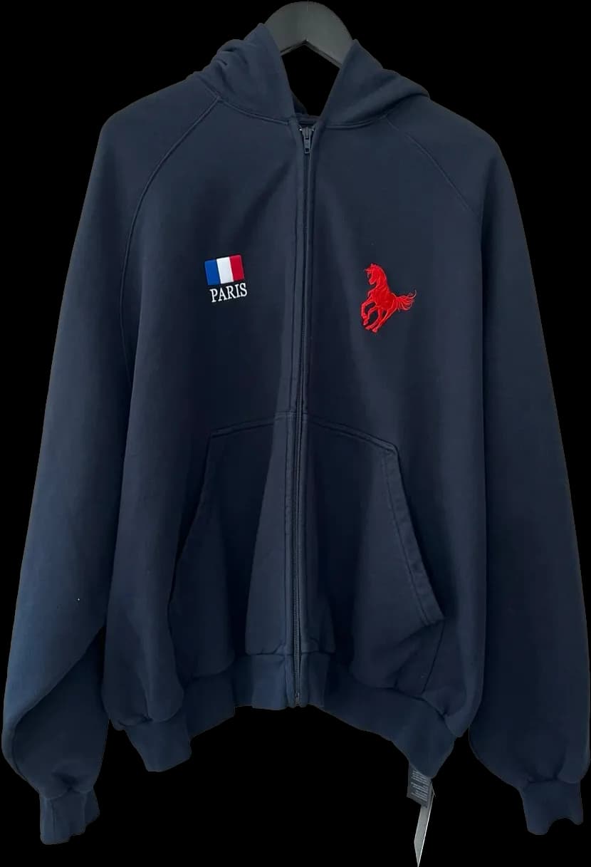 Balenciaga Polo Zip Up Hoodie 3 Styles