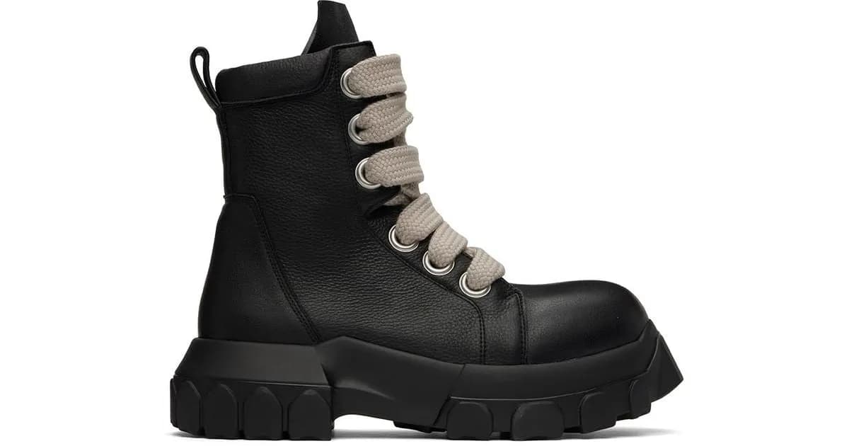 Rick Owens Jumbo Lace Tractor Boot 2 Styles