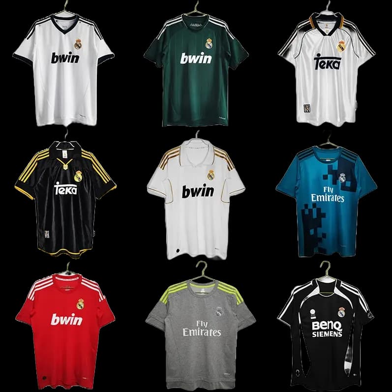 Football tees Real Madrid Barcellona Real Betis Kaizer Chiefs Derby County Ajax