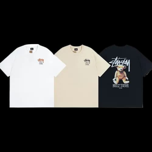 Stussy tees bear