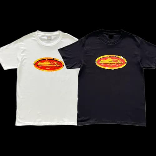 CORTEIZ Red Graffiti Round TEES