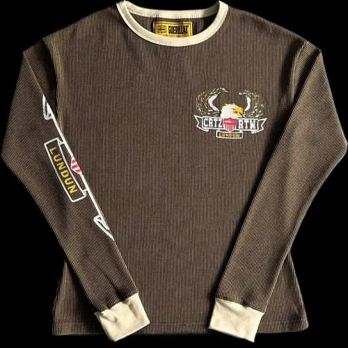 corteiz longsleeve Cold Eagle Print Waffle
