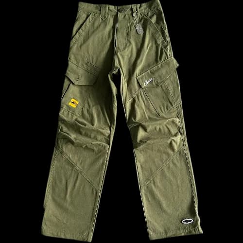 corteiz pants cargo Slant pocket military green Bottoms