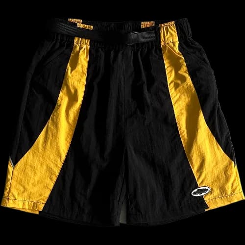 corteiz shorts Alcatraz Sun & Rain -Black & Yellow